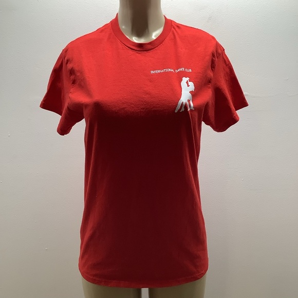 Gildan Size Medium International Dance Club T-Shirts - Black & Red. Preloved - Picture 7 of 11